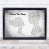 David Cassidy I Write The Grey Songs Man Lady Couple Grey Song Lyric Quote Print