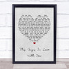 Herb Albert This Guy?Æs In Love With You Grey Heart Song Lyric Quote Print