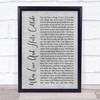 Def Leppard When Love And Hate Collide Rustic Script Grey Song Lyric Print