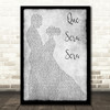 Doris Day Que Sera, Sera Grey Song Lyric Man Lady Dancing Quote Print