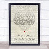 DORIS TROY I'll Do Anything (He Want's Me To Do) Script Heart Song Lyric Print