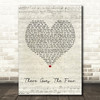 Doves There Goes The Fear Script Heart Song Lyric Print