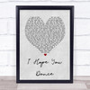 Lee Ann Womack I Hope You Dance Grey Heart Song Lyric Quote Print