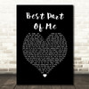 Ed Sheeran (feat. YEBBA) Best Part Of Me Black Heart Song Lyric Print
