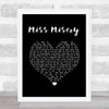 Elliott Smith Miss Misery Black Heart Song Lyric Print