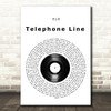 ELO Telephone line Vinyl Record Song Lyric Print