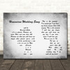 Elvis Presley Hawaiian Wedding Grey Song Man Lady Couple Grey Song Lyric Print