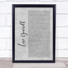 Eminem Lose Yourself Grey Rustic Script Song Lyric Print