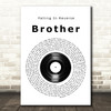 Falling In Reverse Brother Vinyl Record Song Lyric Print