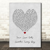 Finley Quaye Your Love Gets Sweeter Every Day Grey Heart Song Lyric Print