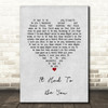 Frank Sinatra It had to be you Grey Heart Song Lyric Print