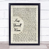 Frightened Rabbit Keep Yourself Warm Vintage Script Song Lyric Print