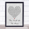 Talking Heads This Must Be The Place Grey Heart Song Lyric Quote Print