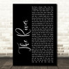 Garth Brooks The River Black Script Song Lyric Print