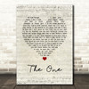Gary Allan The One Script Heart Song Lyric Print