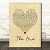 Gary Allan The One Vintage Heart Song Lyric Print