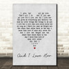 The Beatles And I Love Her Grey Heart Song Lyric Quote Print