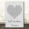 The Courteeners Not Nineteen Forever Grey Heart Song Lyric Quote Print