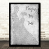 George Michael Praying For Time Man Lady Dancing Grey Song Lyric Quote Print