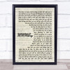 Hanson MMMBop Vintage Script Song Lyric Print