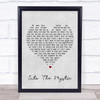 Van Morrison Into The Mystic Grey Heart Song Lyric Quote Print