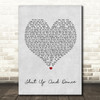 Walk The Moon Shut Up And Dance Grey Heart Song Lyric Quote Print