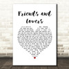 Incubus Friends and Lovers White Heart Song Lyric Print