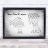 INXS Never Tear Us Apart Man Lady Couple Grey Song Lyric Print