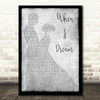 Jack Clement When I Dream Grey Man Lady Dancing Song Lyric Print