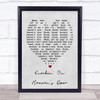 Knockin' On Heaven's Door Bob Dylan Grey Heart Song Lyric Quote Print