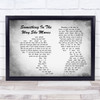 James Taylor Something In The Way She Moves Man Lady Couple Grey Song Print