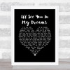 Joe Brown I'll See You In My Dreams Black Heart Song Lyric Print