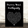 Journey Forever Yours Faithfully Black Heart Song Lyric Print