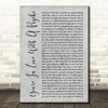 Kasabian You're In Love With A Psycho Rustic Script Grey Song Lyric Quote Print