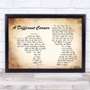George Michael A Different Corner Man Lady Couple Song Lyric Quote Print