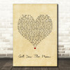 Kina Get You The Moon Vintage Heart Song Lyric Print