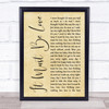 LABI SIFFRE It Must Be Love Rustic Script Song Lyric Print