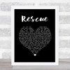 Lauren Daigle Rescue Black Heart Song Lyric Print