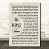 Leah We Will Go Home (Song of Exile) Vintage Script Song Lyric Print