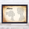 Miguel Adorn Man Lady Couple Song Lyric Quote Print