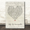 Less Than Jake City Of Gainesville Script Heart Song Lyric Print