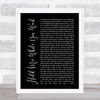 Lewis Capaldi Hold Me While You Wait Black Script Song Lyric Print