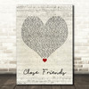 Lil Baby Close Friends Script Heart Song Lyric Print