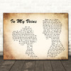 Andrew Belle In My Veins Man Lady Couple Song Lyric Quote Print