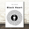 Marc Almond Black Heart Vinyl Record Song Lyric Print