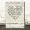 Martina McBride In My Daughter's Eyes Script Heart Song Lyric Print