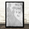 Marvin Gaye & Tammi Terrell You're All I Need To Get By Grey Song Lyric Print