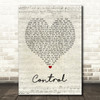 Matrix & Futurebound Control Script Heart Song Lyric Print