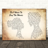Bryan Adams Do I Have To Say The Words Man Lady Couple Song Lyric Quote Print