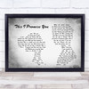 N Sync This I Promise You Man Lady Couple Grey Song Lyric Quote Print